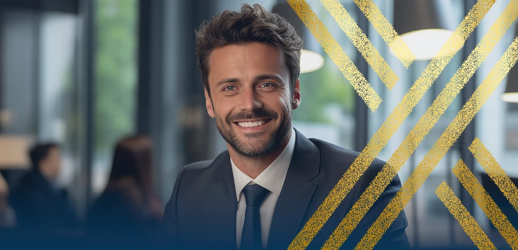 A photo of a smiling immigration solicitor, after he has explained how to get an endorsement for a uk visa application.